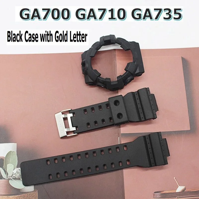 Smart Bracelet Frame Bezel Watch Band GA700 GA710 GA735 Case Protective Cover Wristband GA-700 GA-710 GA-735 Strap Watchband