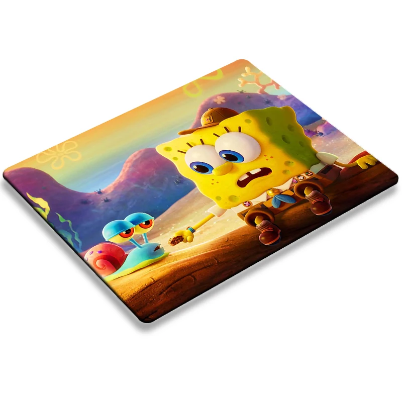 Spongebobs Mouse Pad Gaming Laptops Deskmat Desk Protector Mousepad Gamer Keyboard Mat Pc Accessories Kawaii Anime Mause Pads