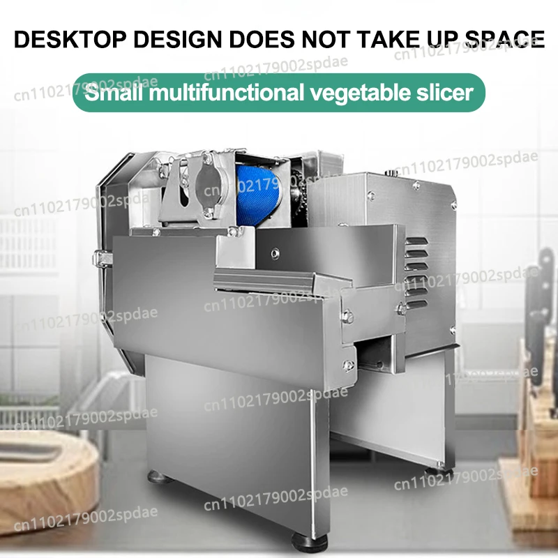 Commercial Meat Slicer Multifunction Food Processor Vegetable Cutting Machine Automatic Small Slicer Pepper Ring Cutting Mach