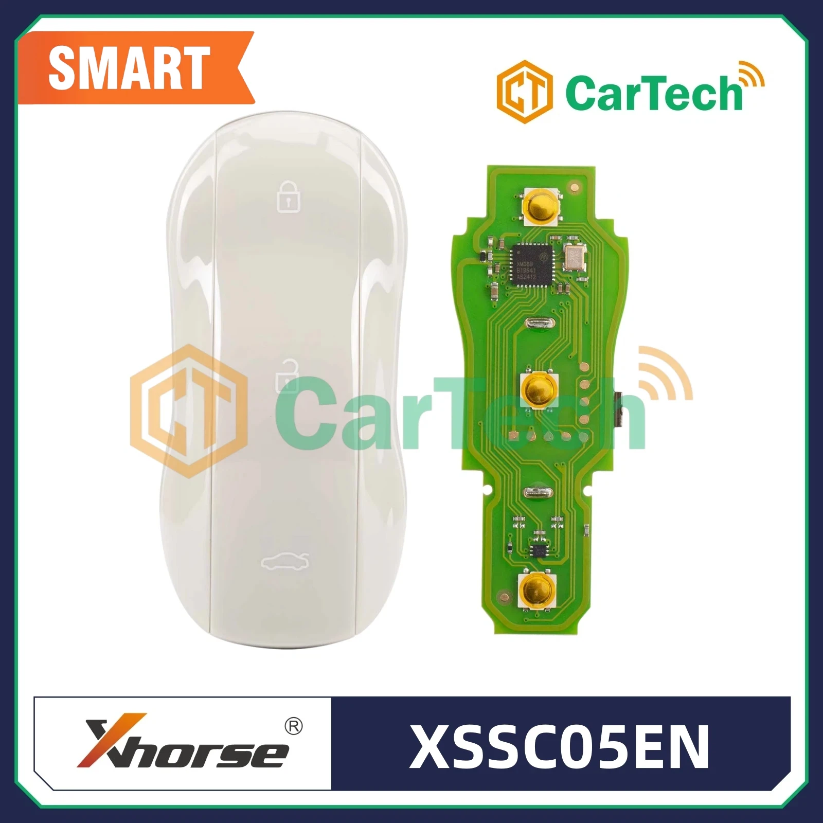 Cartech XHORSE XSSC05EN Global Version XM38 TOY.T Univesal Smart Key Supercar Style Marble Grey Color Global Version