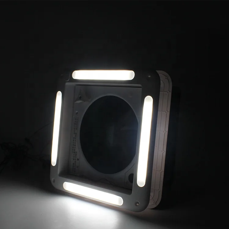 Ventilasi Atap Motorhome 14 DC12V 340 mm Kontrol Manual dengan Lampu LED Tahan UV Kipas Ventilasi Motorhome