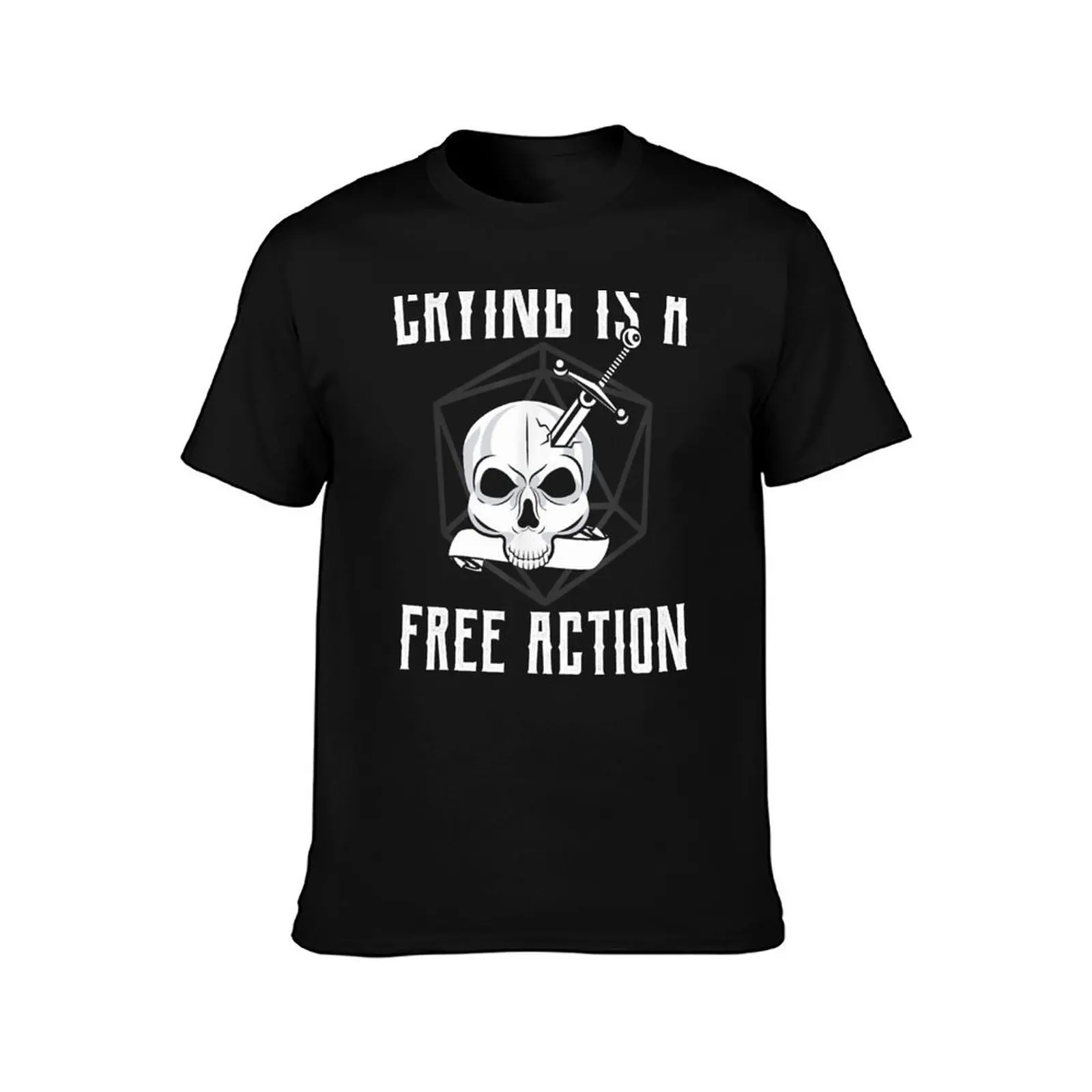 Crying is a free action T-Shirt Summer Casual Cotton Tee Oversized Streetwear Tops Vintage Graphic Print Unisex Men Women