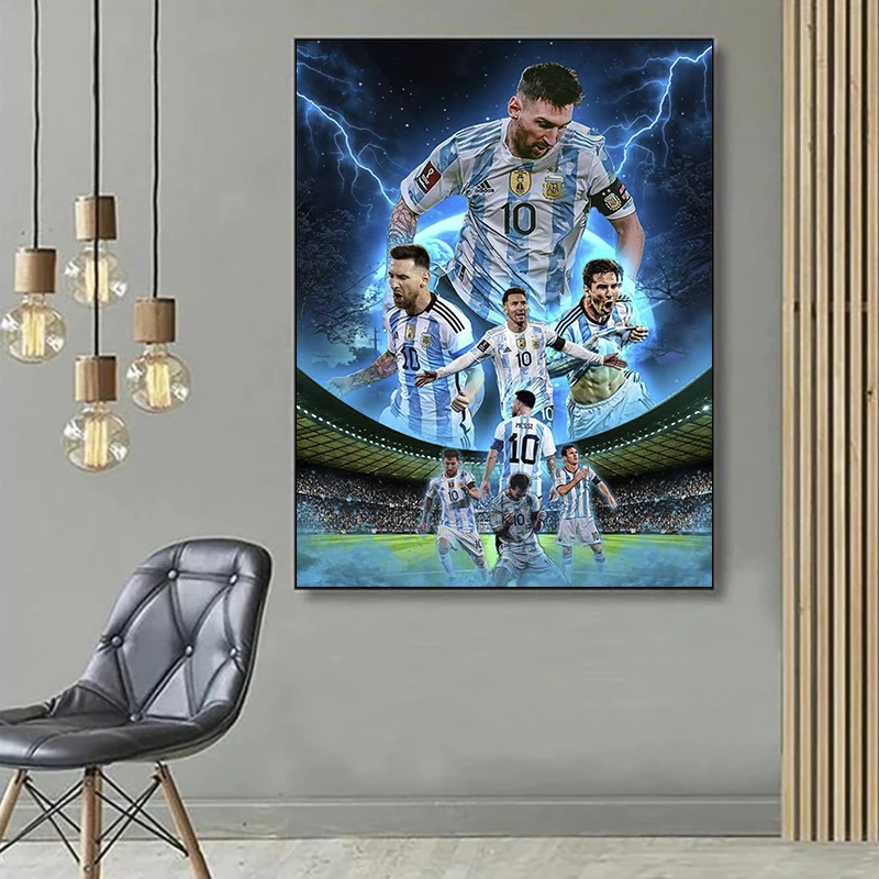 2024 New 5D DIY Lionel Messi Diamond Painting Kit Diamond Embroidery Color Oil painting handmade DIY Mosaic art home decor