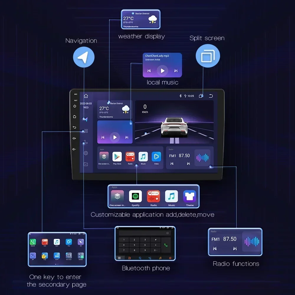 Автомобильный мультимедийный плеер 2Din Android Nav для VW/Volkswagen/Golf/Polo/Tiguan/Passat/b7/b6/SEAT/leon/Skoda/Octavia Radio GPS DAB RDS