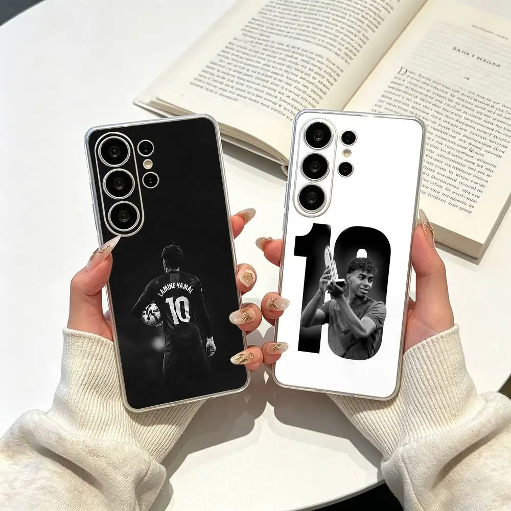 L-Lamine -Y-Yamal-10 Phone Case For Samsung S25,S24,S21,S22,S23,S30,Ultra,S20,Plus,Fe,Lite Transparent Cover
