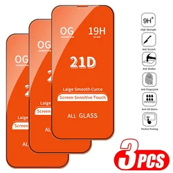 Vetro temperato 21D per iPhone 13 11 14 Pro Max 12 Mini 8 7 Plus proteggi schermo per IPhone 13 PRO XS MAX X XR Full Cover Glass