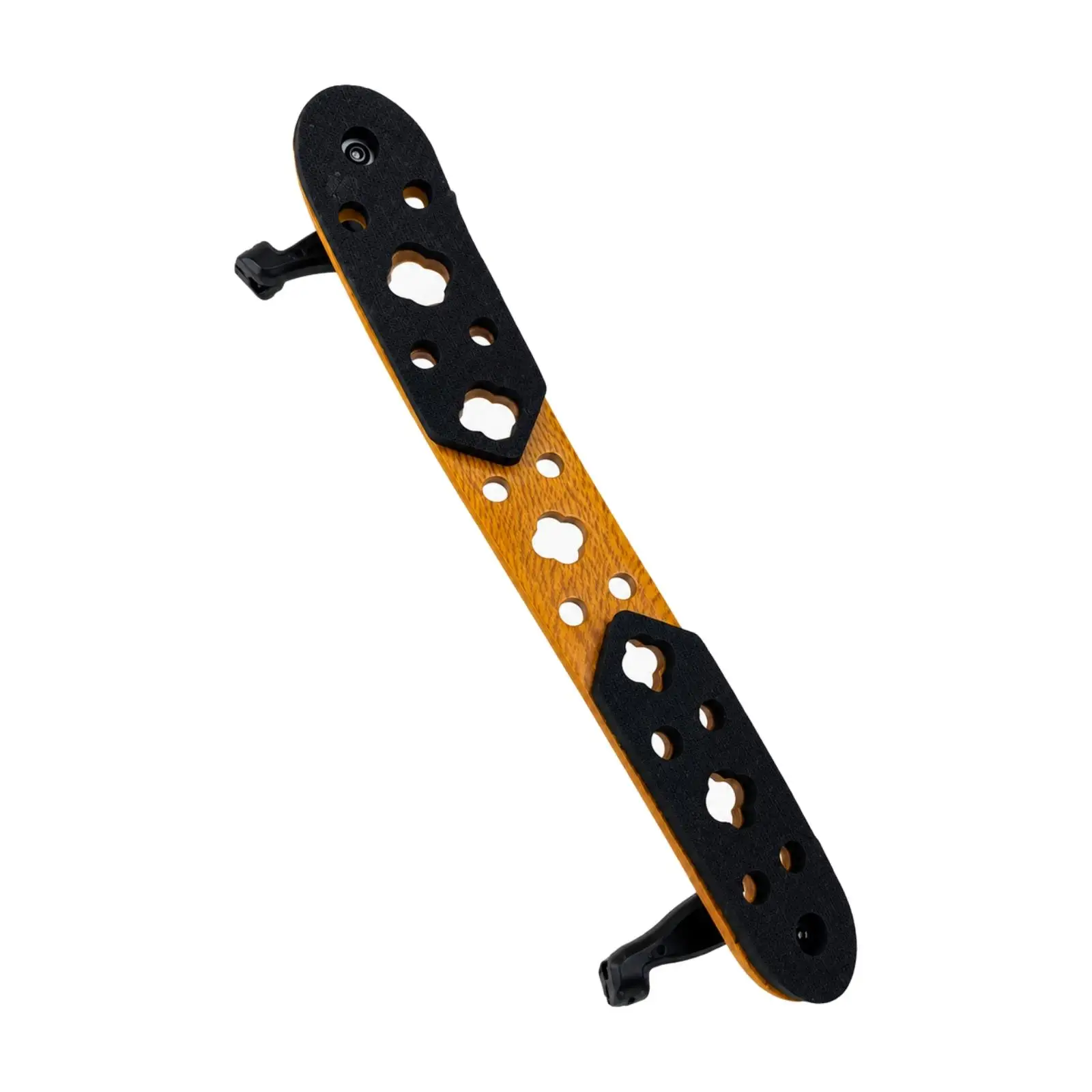 Ergonomic Maple Wood Violin Shoulder Rest for 4 4 Violin with Padded Support and Non Slip Feet