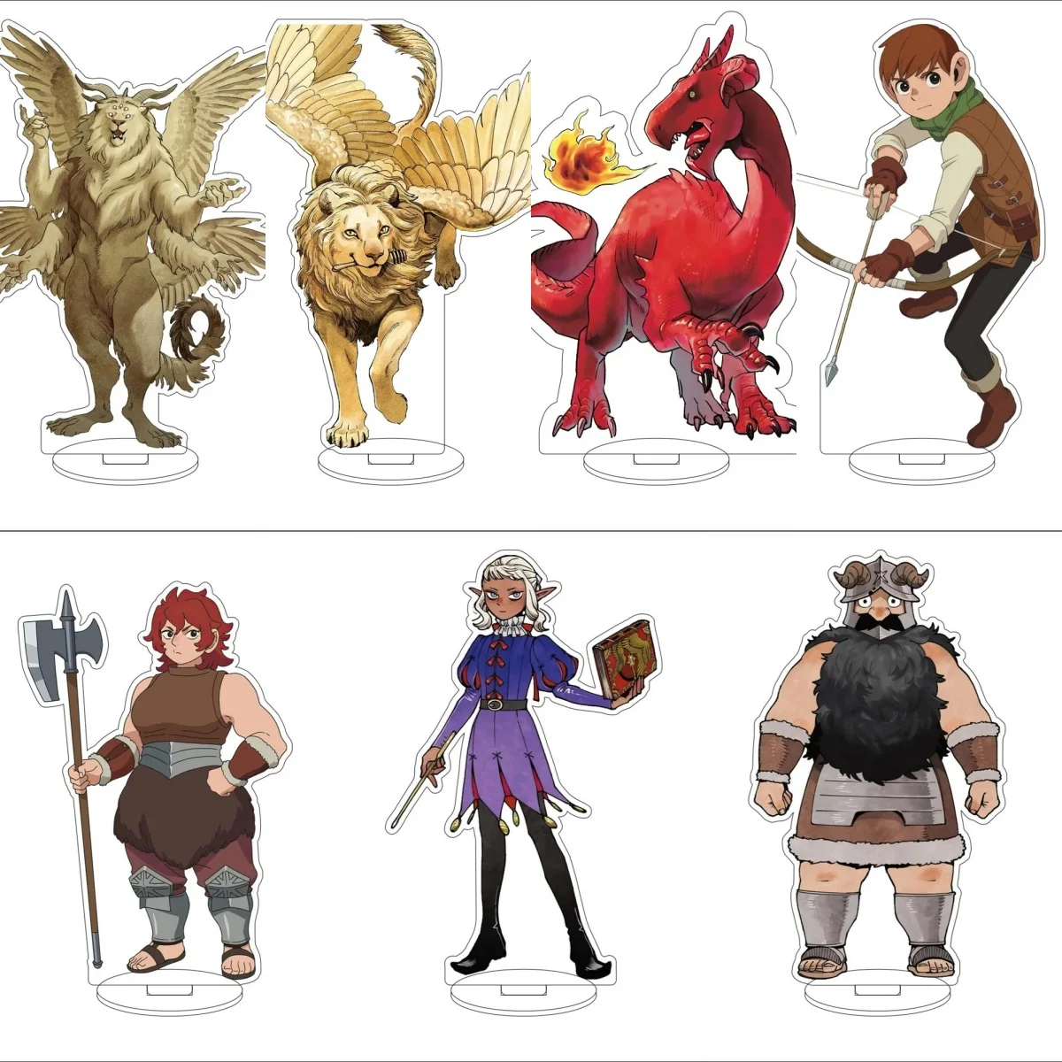 15CM Anime Acrylic Stand Cosplay Characters Ornament Accessories Delicious in Dungeon Goods Christmas Gifts