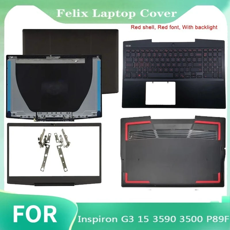 New For Inspiron G3 15 3590 3500 P89F Laptop LCD Rear Cover/Front Panel/Palm Pad/Keyboard/Bottom Cover/hinged Case