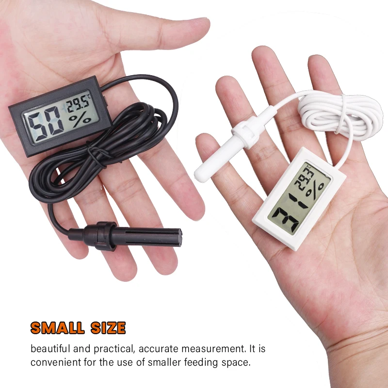 Mini LCD Digital Display Hygrometer Thermometer With Sensor Monitoring Convenient Portable Humidity Detector Beekeeping Beehive