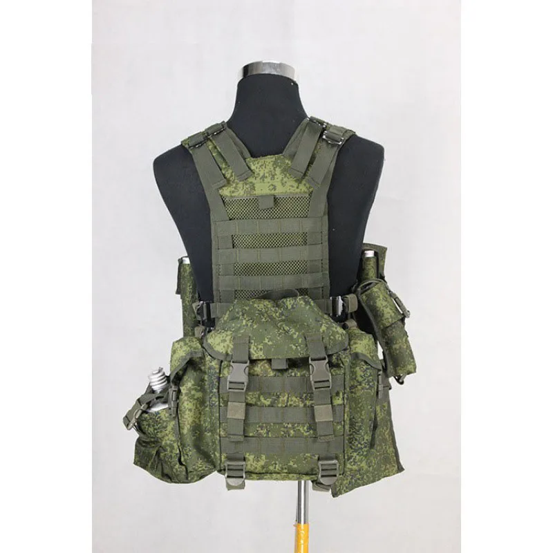 6sh117 Chaleco táctico MOLLE con funda MP443 y cargadores - imagen 3