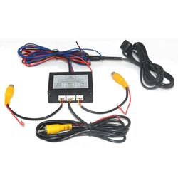 Parkeergelegenheid Camera Video Channel Converter Auto Switch Voor/View Side/Achteruitkijkspiegel Achteruitrijcamera Video Control Box met Handleiding