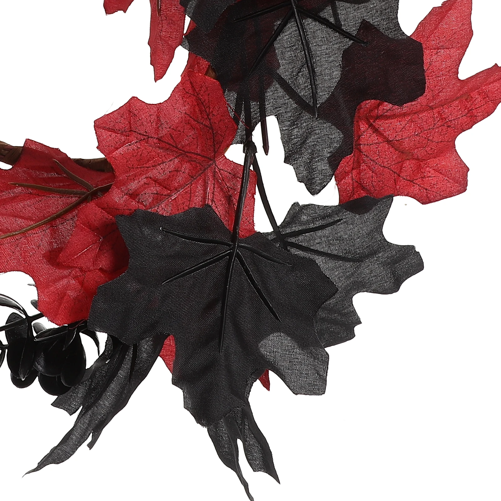 

Halloween Wreath Leaf 25cm Cloth Wreath Home Indoor Outdoor Decoration Halloween Garland Party Hanging Ornament