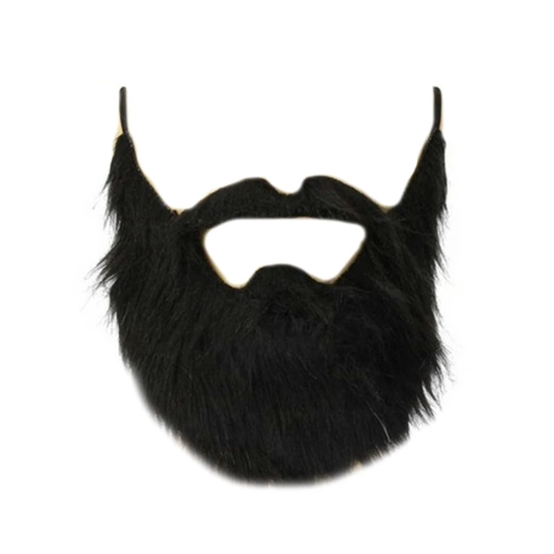 Disfraz de barbas falsas, barba de anciano, bigote, divertido, accesorios para el vello Facial, fiesta de Cosplay, Halloween