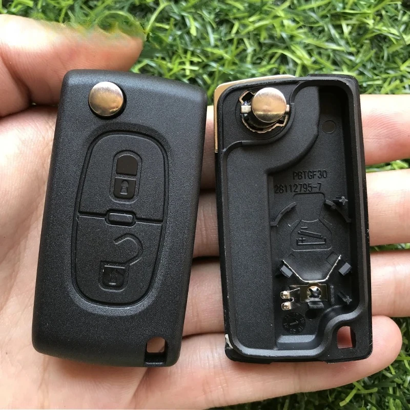 

2 buttons Remote Key Case For Peugeot 308 307 207 206 407 Partner For Citroen C3 Picasso CE0536/CE0523 Car key Shell Blank fob