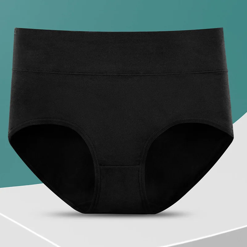 Neue 4 Teile/los Hohe Taille Höschen Frauen Unterwäsche Plus Größe Baumwolle Slip Mädchen Shaper Bauch Unterhose Weibliche Sexy Wäsche – Detail 11