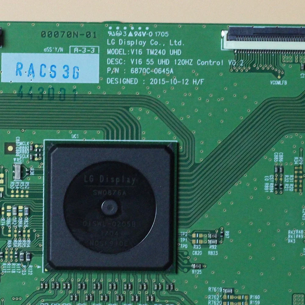 6870C-0645A V16 TM240 UHD V16 55 UHD 120HZ Controle V0.2 T CON Placa 6870C 0645A V16TM240UHD 6870c0645a Placa T-con Cartão Original