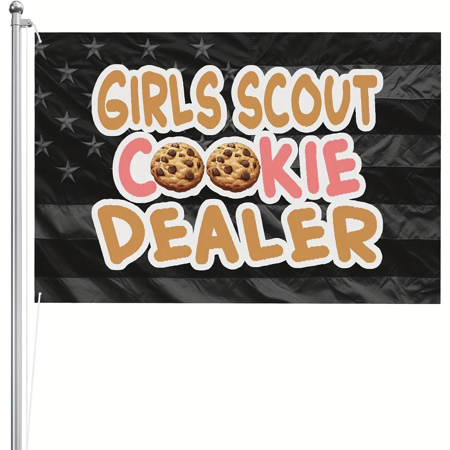 Girls Scout Cookie Dealer Flag 3x5 Ft Durable Polyester Banner for Outdoor Indoor Decor