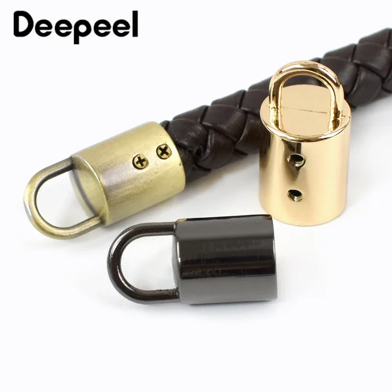 5/10Pcs Deepeel 11/14mm Metal Screw Hook Buckles Bag Tassel Cap Clasp Bags Strap Connector Rope Cord Lock DIY Hardware Accessory