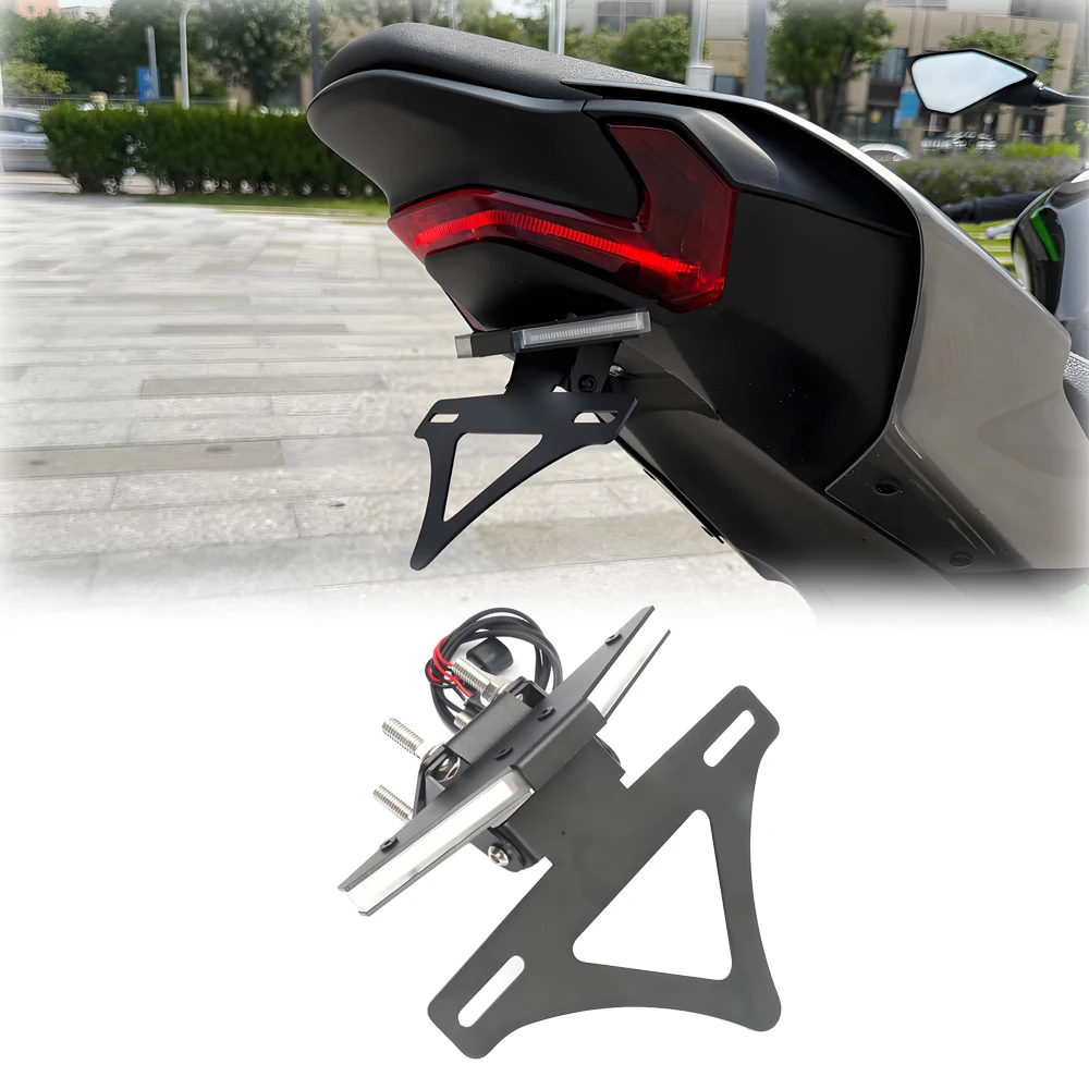 

Motorcycle License Plate Holder LED Light Tail Tidy Fender Eliminator For Z900 z900 Z 900 2025