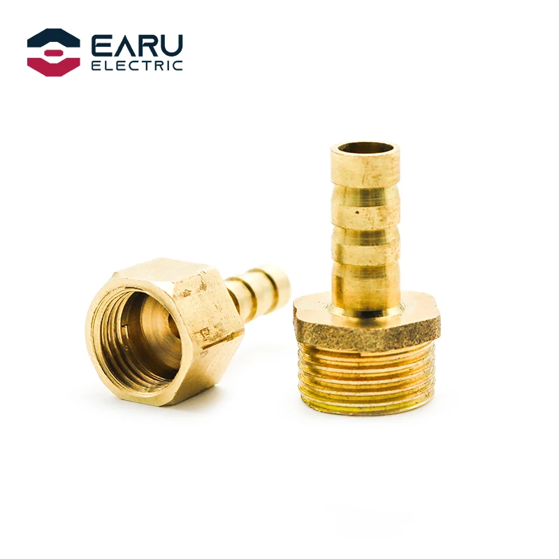Pagoda connector 6 8 10 12 14mm hose barb connector, hose tail thread 1/8 1/4 3/8 1/2 inch thread (PT)brass water pipe fittings