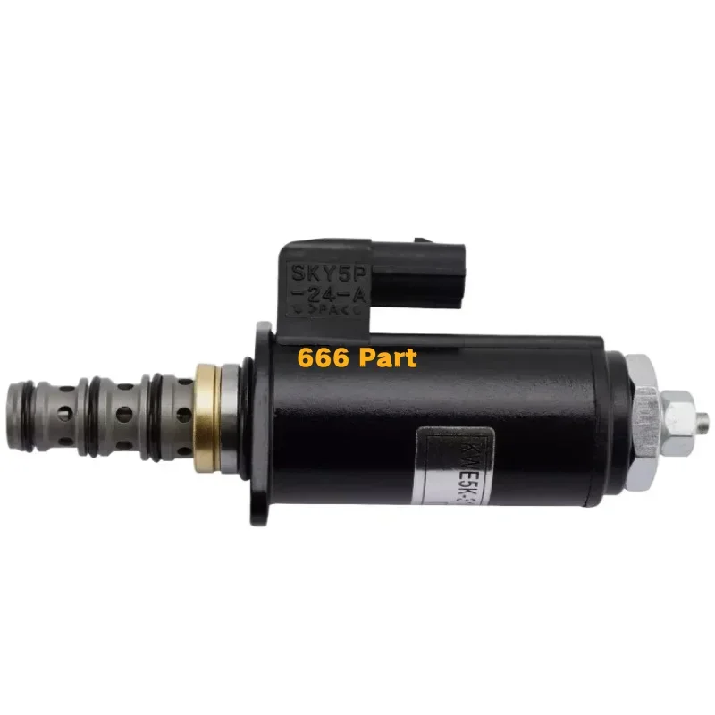 Hydraulic Pump Solenoid Valve YN35V00050F1 KWE5K-31 G24DB50 For Kobelco SK200 Excavator New Aftermarket part