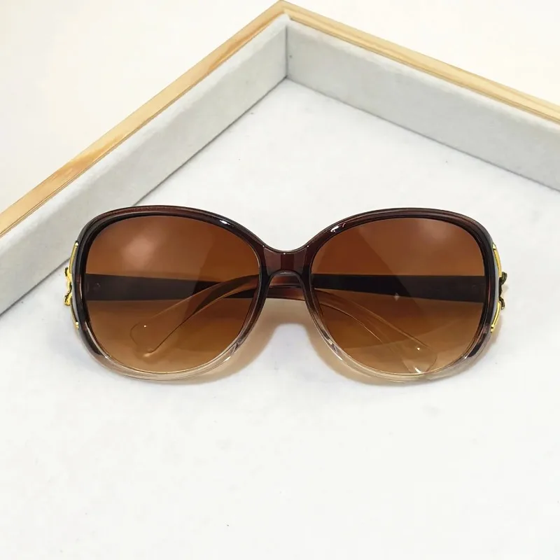 1//3PCS Fashion Oversized Summer Traveling Sunglasses Women Plastic Female Big Frame Gradient Sun Glasses UV400 view 5