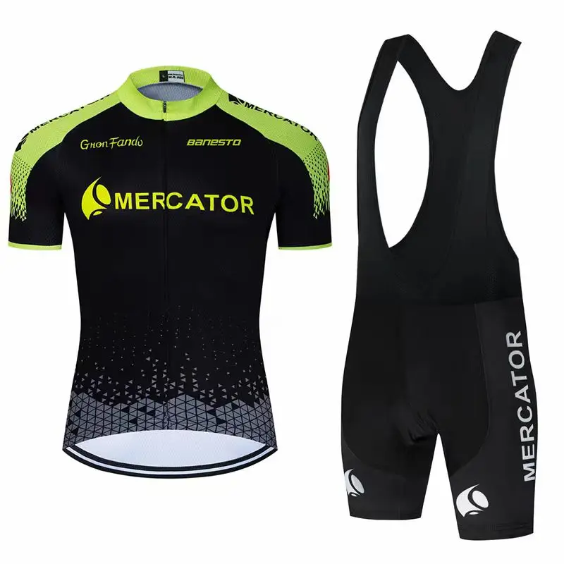 

New Jersey Set Men's Bib Shorts Bike Short Sleeve Shorts for Road Bikes, Mountain Bike Riding Wear, Quick Dry, Breathable