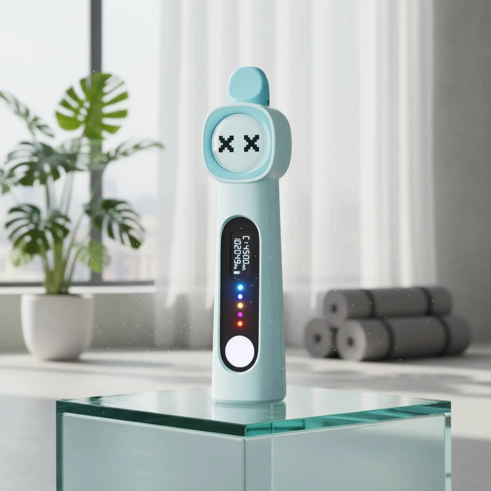 Breathing Exercise Device Portable Respiratory Muscle Exerciser Essential Capacity Meter Easy to Use Digital Lung Capacity