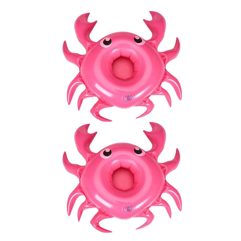 

3Pcs Floating Cup Holders Durable PVC Inflatable Crabs for Pool Beach Party Fun Easy to Inflate and Reuse Floating Cup Holders