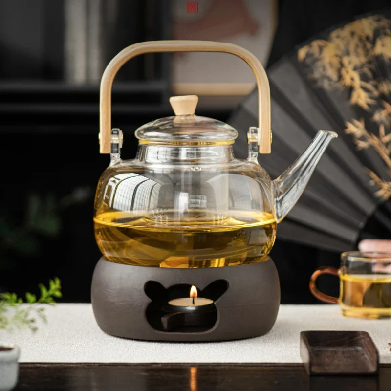 Terracotta Multi-functional Candle Tea Boiling Base Warm Tea Baking Tea Furnace Heating Insulation Furnace