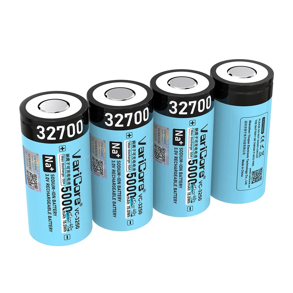 VariCore VC-3250 32700 Sodium-ion battery 5000mAh rechargeable -40 ° C wide temperature range for power tools and backup power