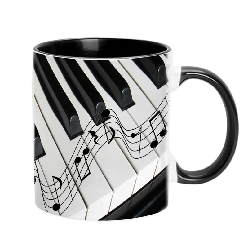 Musical Coffee Cups Music Tea Cups Guitar Cup Guitars Piano Violin 350ml Ceramic Mug Tea Mug Desk Decor Funny Drinking Cup Music