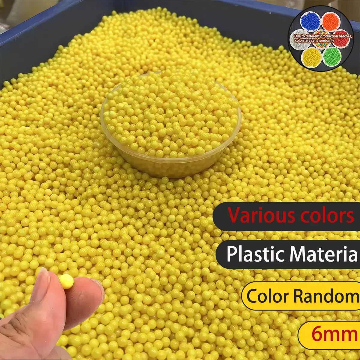 9pcsS100/200/500/1000 قطعة القياسية 6 مللي متر الألوان Locke G18 سحب صندوق لعبة بندقية الأمن البلاستيك الكرة BB بندقية مسدس قناص رصاصة #2