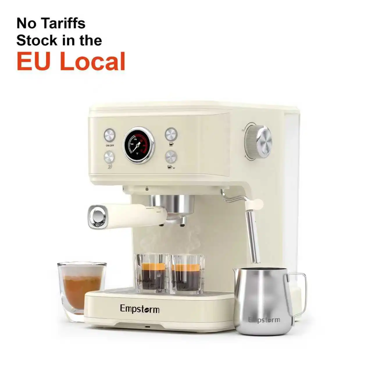 Empstorm 04E Commercial Hot White Professional Electric cap sule Powder Espresso Coffee Servers Machines with Visible Water tank