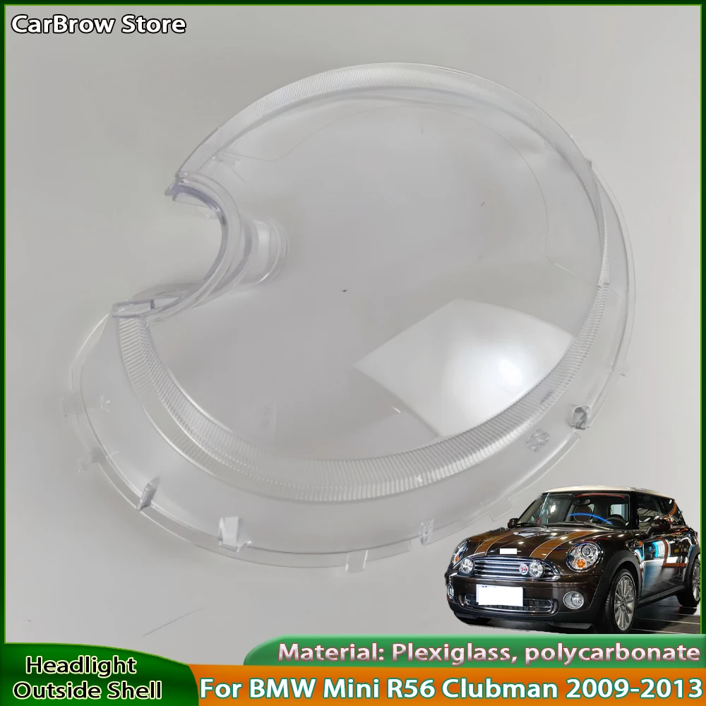

Car Accessories Headlight Cover Shade Lampshade Lens For BMW Mini R56 Clubman 2009 2010 2011 2012 2013 Headlamp Shell Plexiglass