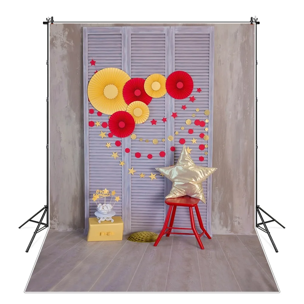 Parclose Craft Flowers Cake Deco Birthday Party Photography Backdrops Stand Retro Sign DIY Indoor Wardrobe Board Cake Background