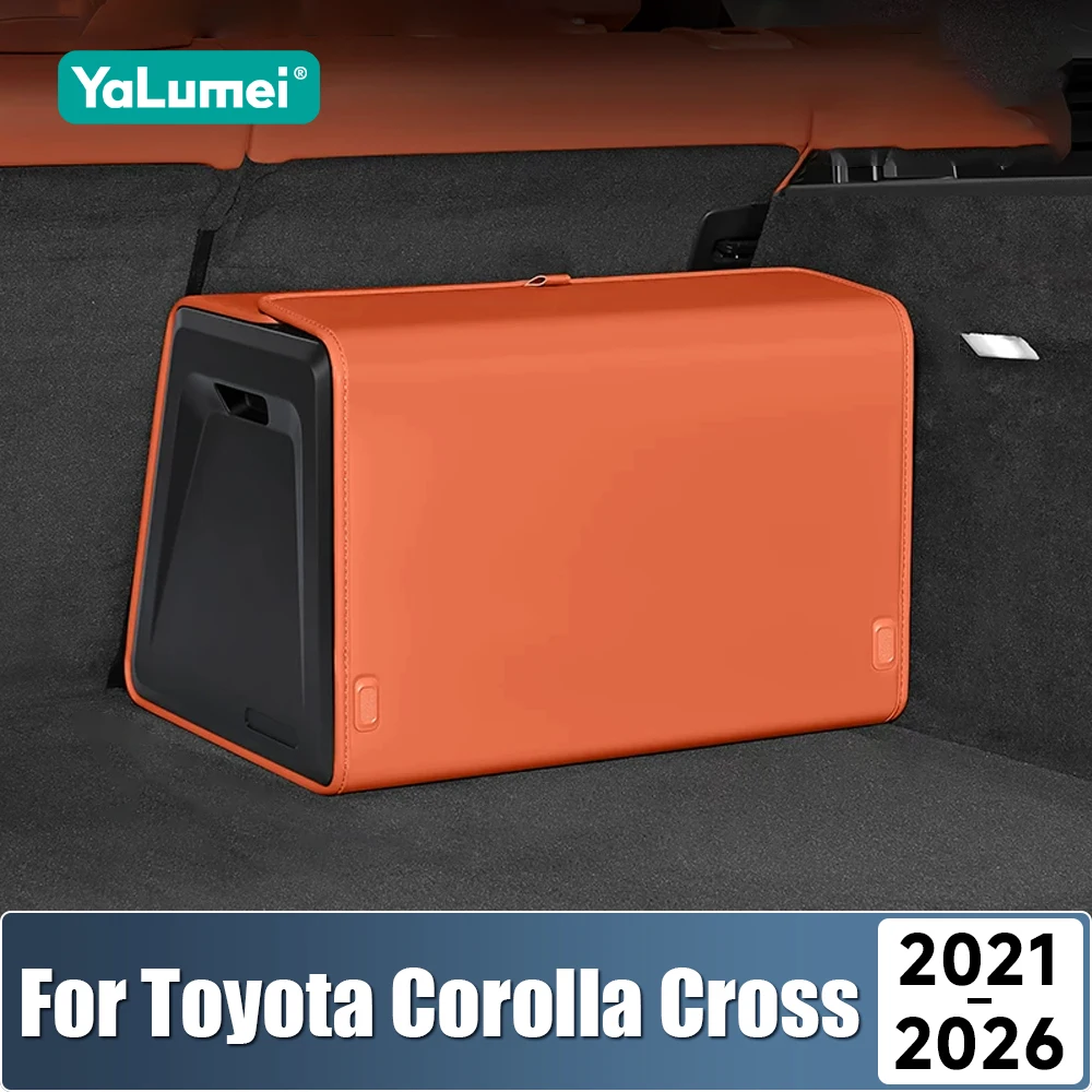 For Toyota Corolla Cross XG10 2021 2022 2023 2024 2025 2026 Hybrid Foldable Car Trunk Storage Box Organizer Tool Tidying Package