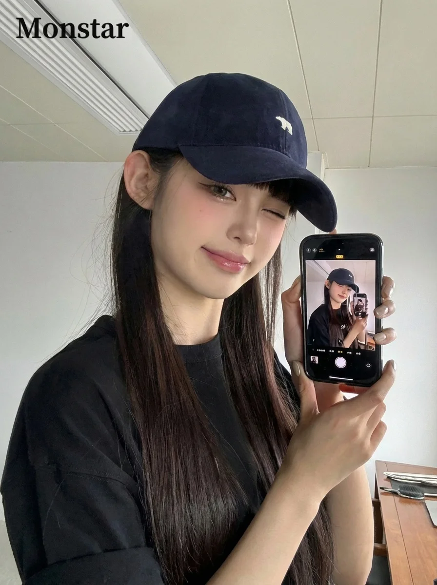 monstar-high-quality-american-style-baseball-cap-unisex-fashionable-face-slimming-sun-protection-hat-adjustable-cotton-cap