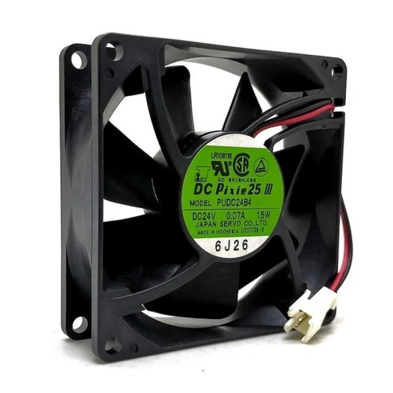 Z Mute Silent Quiet Industrial Equipment Fans PUDC24B4 80mm 8025 DC 24V 0.07A 8cm