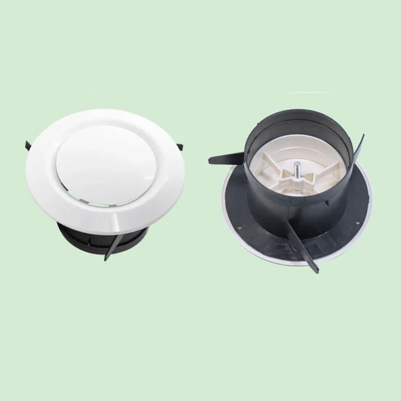 

Adjustable ABS Air Vent, Extract Valve Grille, Round Diffuser, Ducting Air Ventilation Cover, Volume Kitchen Bath Outlet, Fresh