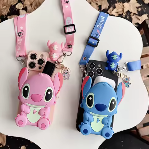 For Samsung Galaxy S8 S9 S10 S20 S21 S22 S23 S24 S25 Plus Ultra FE Note 8 9 10 20 Stitch Wallet Case With Rope
