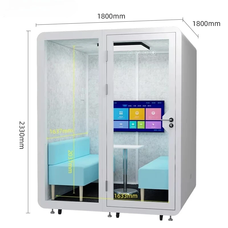Single Work Space Soundproof Telephone Booth Portable for Office Furniture School Studio Use Mobile soundproof room Space
