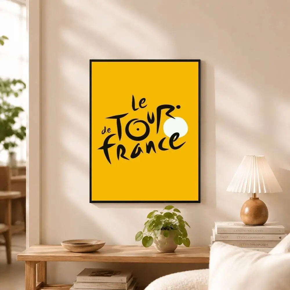 T-Tour de France Bike  Poster High Quality Dorm Living Room Aesthetic Wall Decoration Painting Stickers Gift