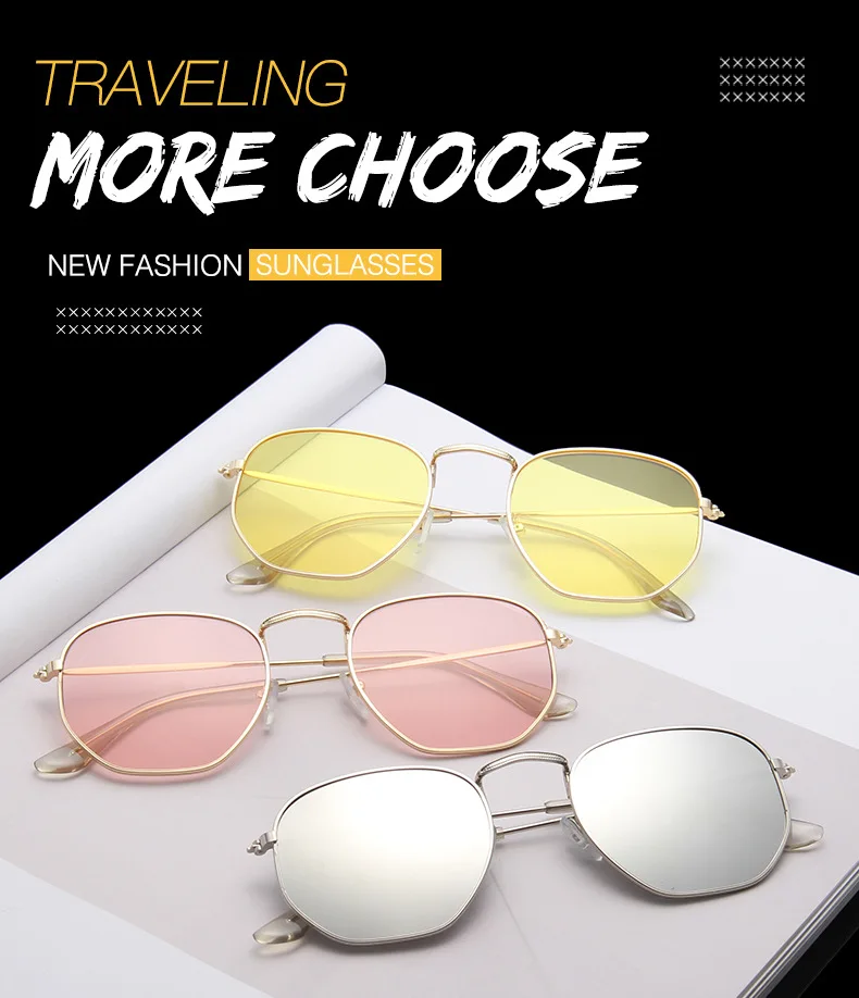 

New retro small frame oval sunglasses fashion personalised men's and women's glasses top brand designer ladies sunglasses