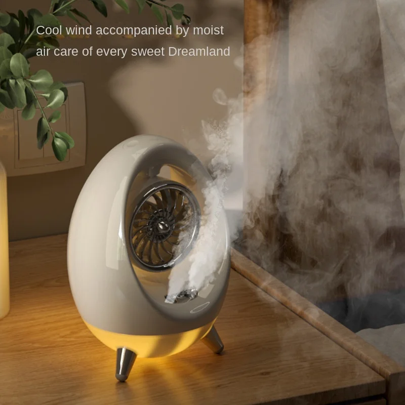 Cross-border novo cofre cabine cooler usb desktop mini duplo spray ar condicionado ventilador de refrigeração de água umidificação e mudo