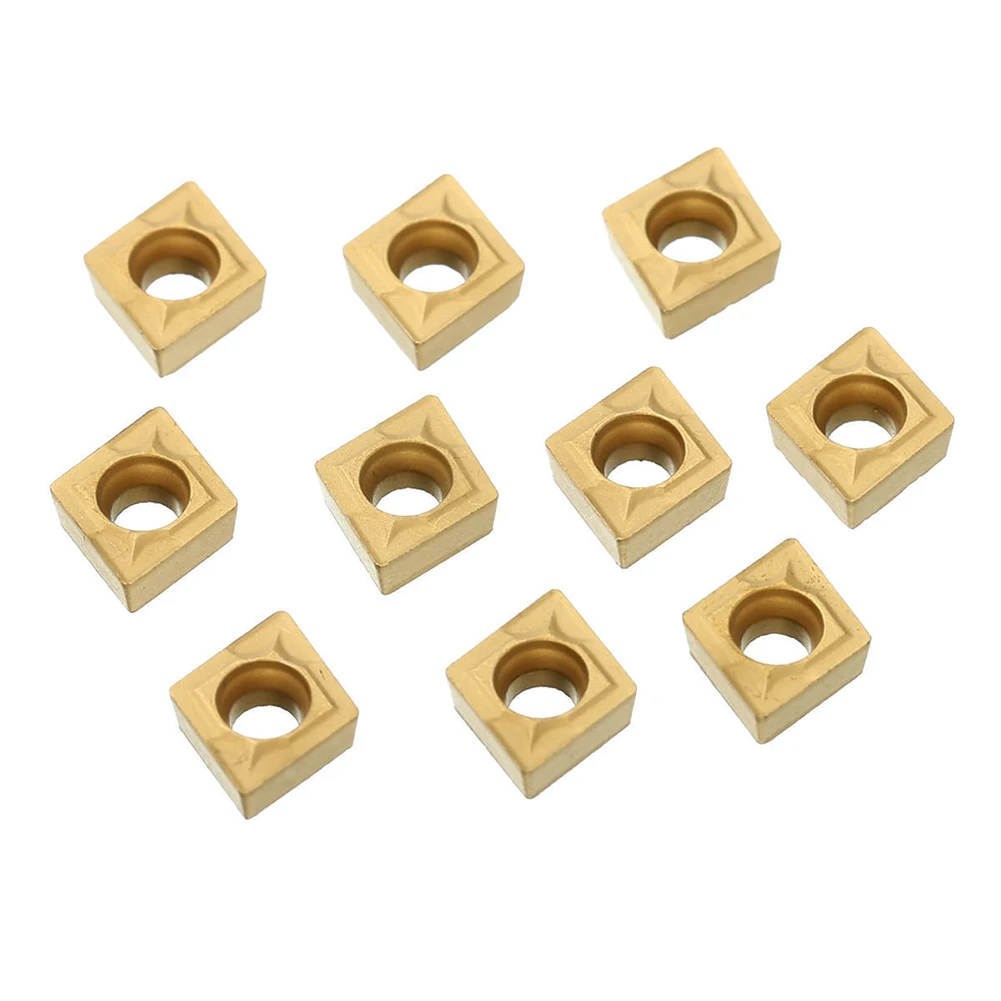 CCMT060204 Insert Carbide Inserts Holder Machining Steel 6*6*2.5mm Carbide Gold High Quality Turning Tool 10pcs