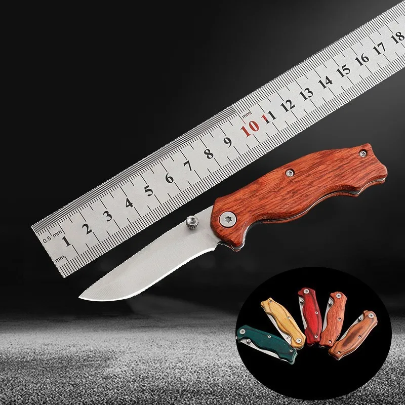 

Wilderness exploration Self Defense Survival and rescue Folding knife Outdoor High hardness Camping Fruit Steel Pocket Knives