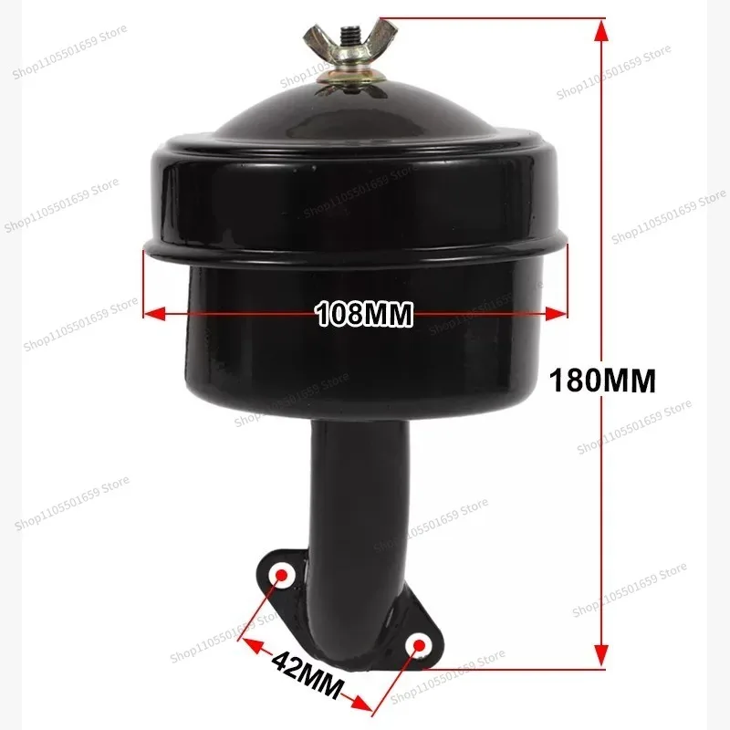 For Small Diesel Engine Dispenser Water  Accessories 168F 170F Steam To Diesel  Exhaust Pipe Air Filter