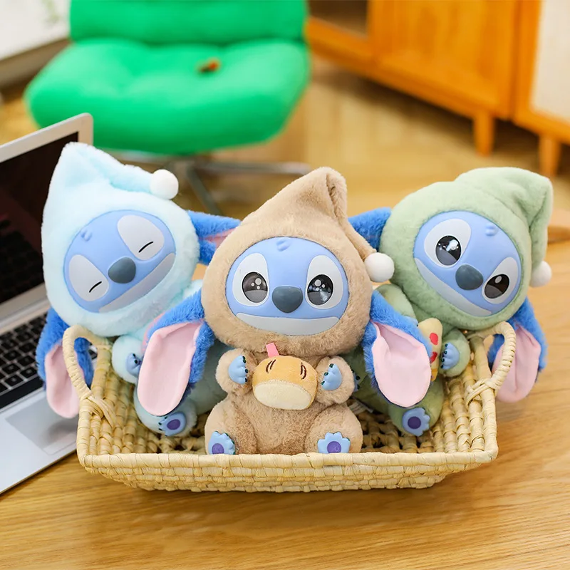 Disney Cute Stitch Plüschtier Blind Box Sammlerstück Gummipuppe Stofftier Kindergeburtstag Weihnachtsgeschenk für Mädchen
